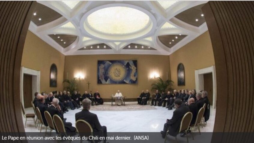 Le pape satisfait par la démarche de l&rsquo;Eglise chilienne