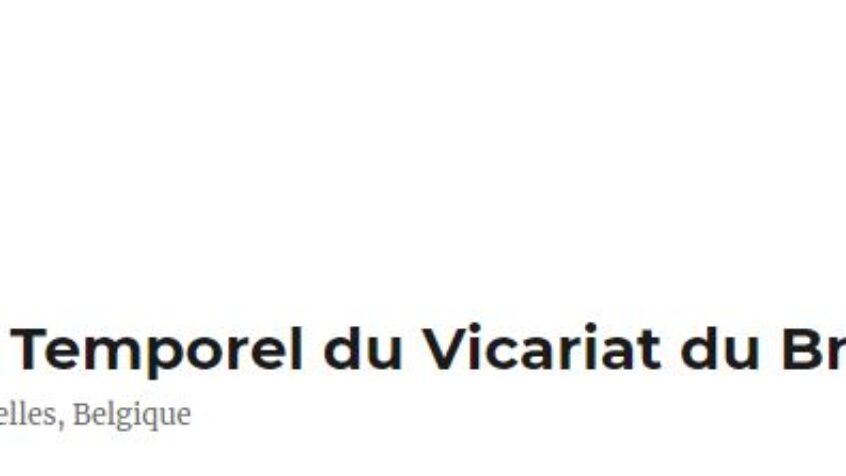 Un site internet pour le Service du Temporel