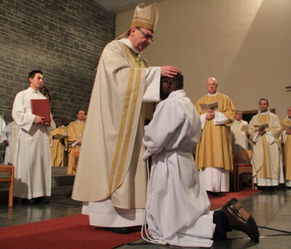 A Marloie, Romuald a été ordonné diacre en vue du sacerdoce