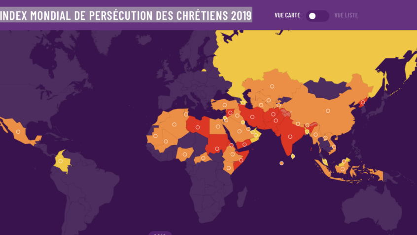 Index mondial de persécution des chrétiens 2019