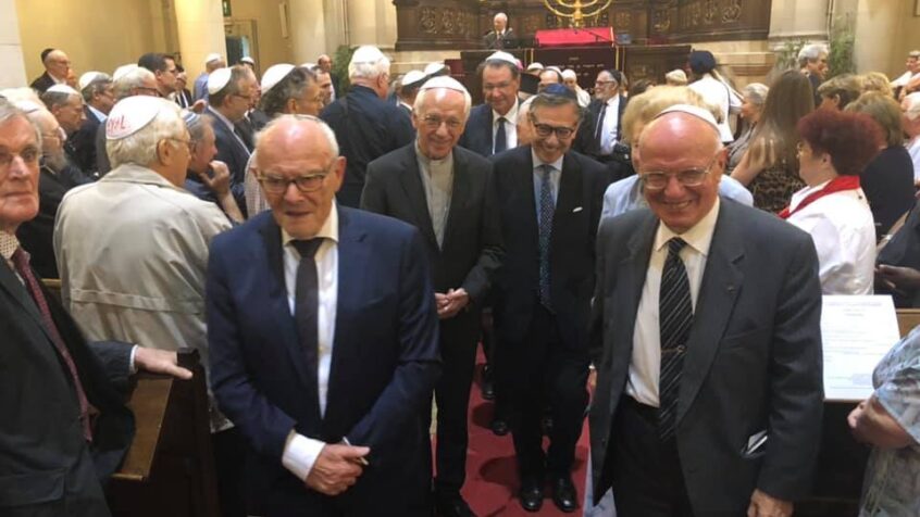 Hommage au cardinal Danneels à la Grande Synagogue de Bruxelles
