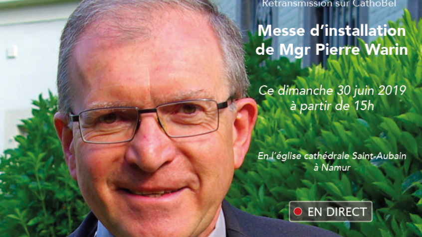 Namur : Suivez en live la messe d&#8217;installation de Mgr Pierre Warin