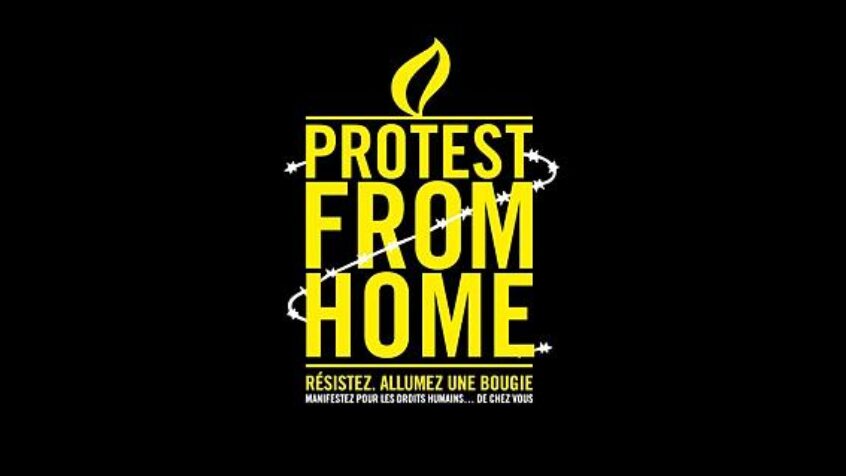 « Manifestation à domicile » pour défendre les droits humains