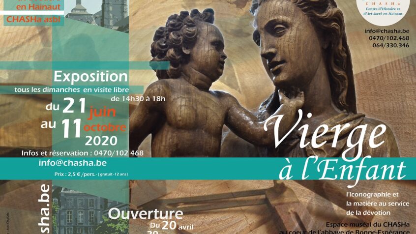 La Vierge à l’Enfant dans la sculpture en bois en Hainaut, une exposition du CHASHa à découvrir… en 2021 !