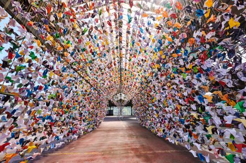 L'œuvre collective d'Origami for life sera visible dans la cathédrale des Saints Michel et Gudule de Bruxelles. 