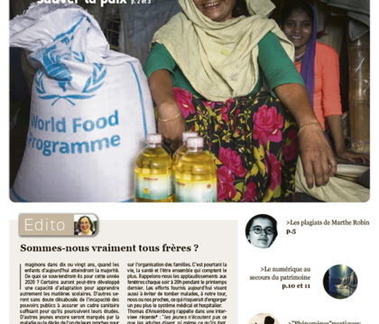 Sommaire du journal Dimanche n°38 du 25 octobre 2020