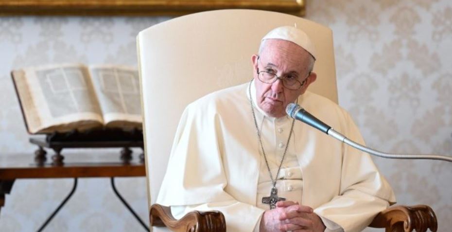 Le Pape François lors de l'audience générale de ce mercredi 18 novembre 2020. (Vatican Media)