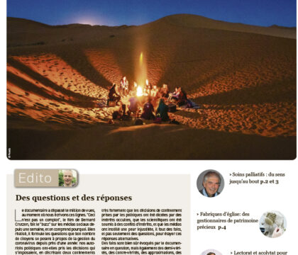 Sommaire du journal Dimanche n°8 du 21 février 2021