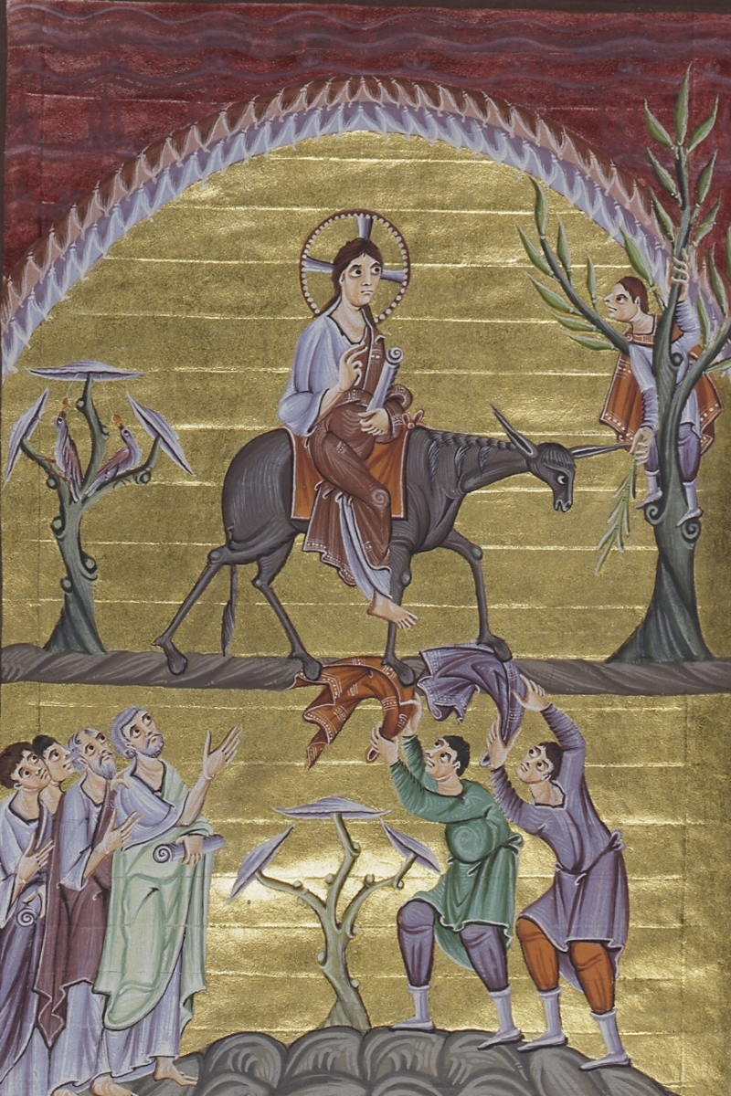 L’entrée à Jérusalem avec les rameaux
