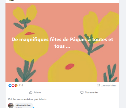 Les Belges ont fêté Pâques sur Facebook