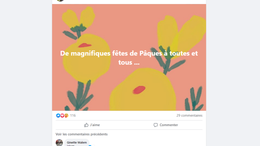 Les Belges ont fêté Pâques sur Facebook