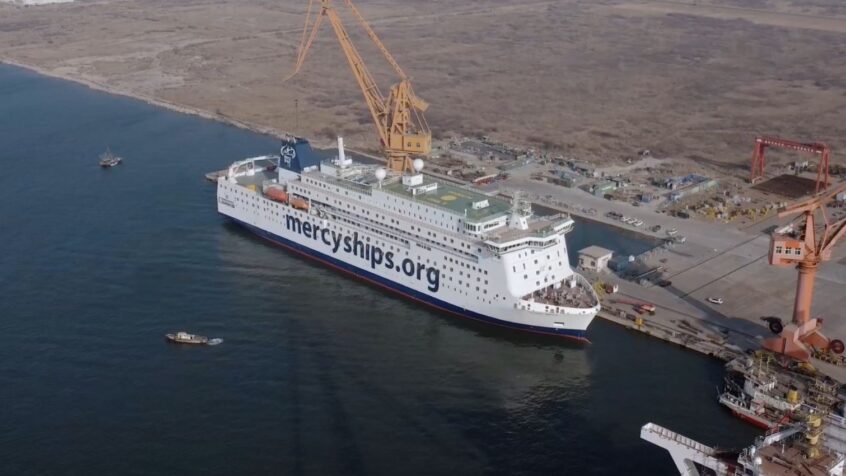 Le Global Mercy bientôt à l&rsquo;eau