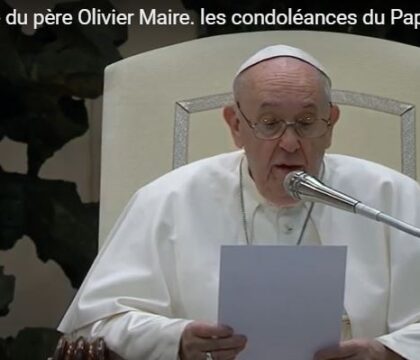 Les condoléances du Pape pour le prêtre français assassiné