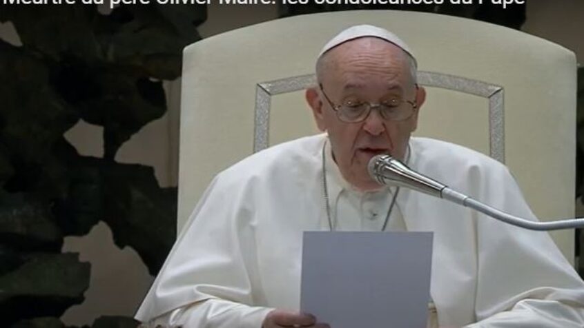 Les condoléances du Pape pour le prêtre français assassiné
