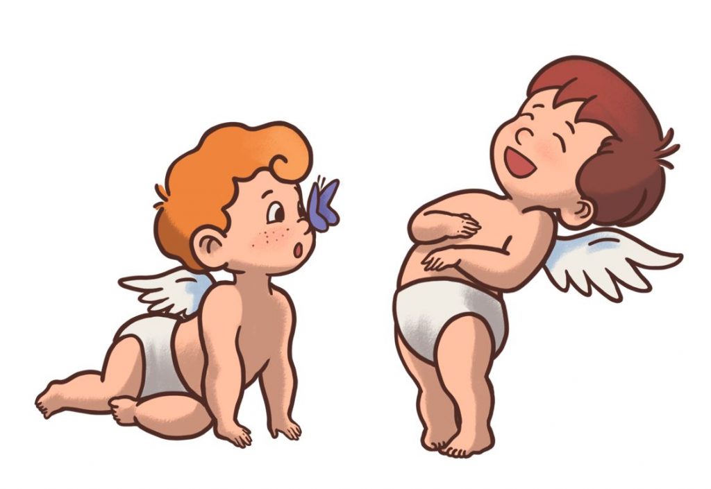 Zoom et Zoum, deux petits anges qui nous accompagnent dans notre découverte de la Bible