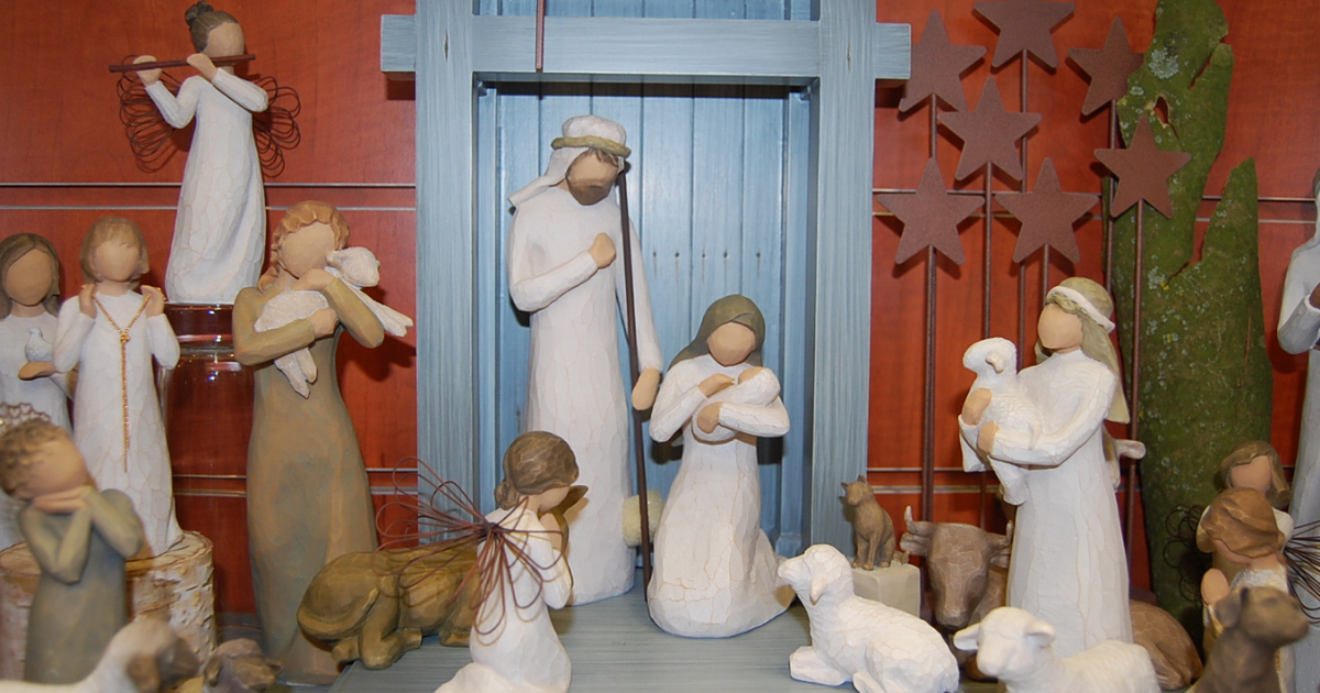 Crèche Willow tree en vente à l'UOPC de Bruxelles ©UOPC