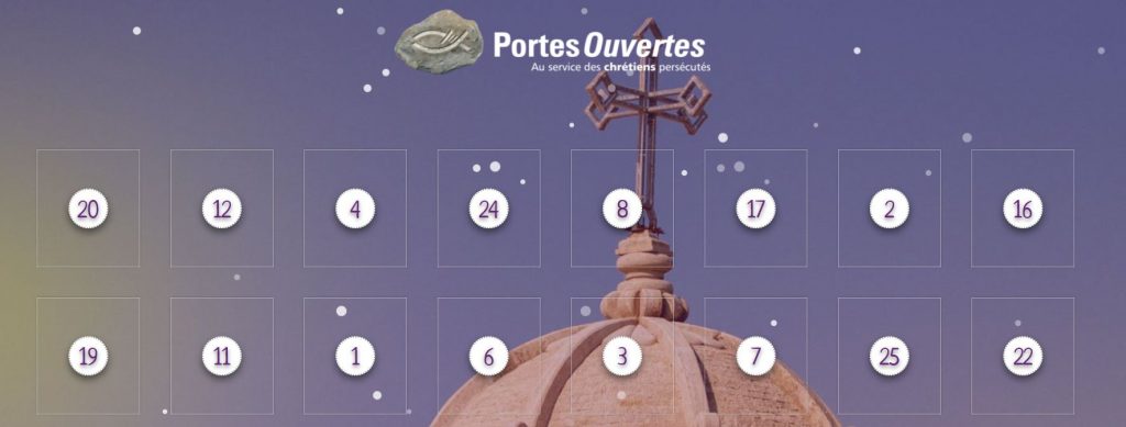 Un calendrier de l'Avent virtuel sur les chrétiens persécutés