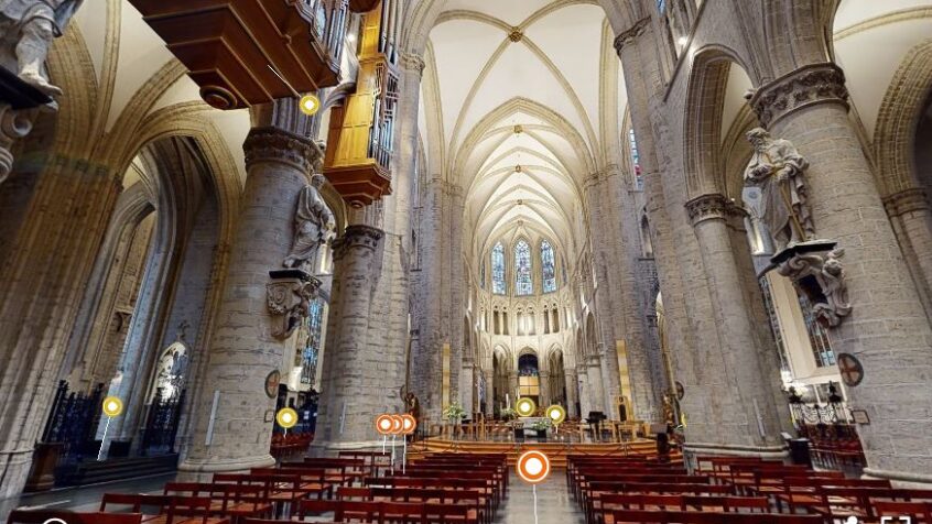 Visite virtuelle de la cathédrale de Bruxelles