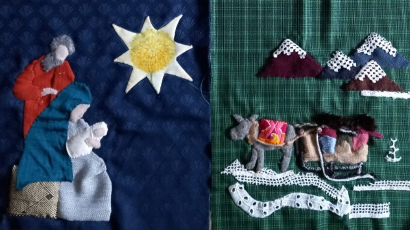 Exposition de crèches artisanales et patchwork de Noël à Corroy-le-Grand