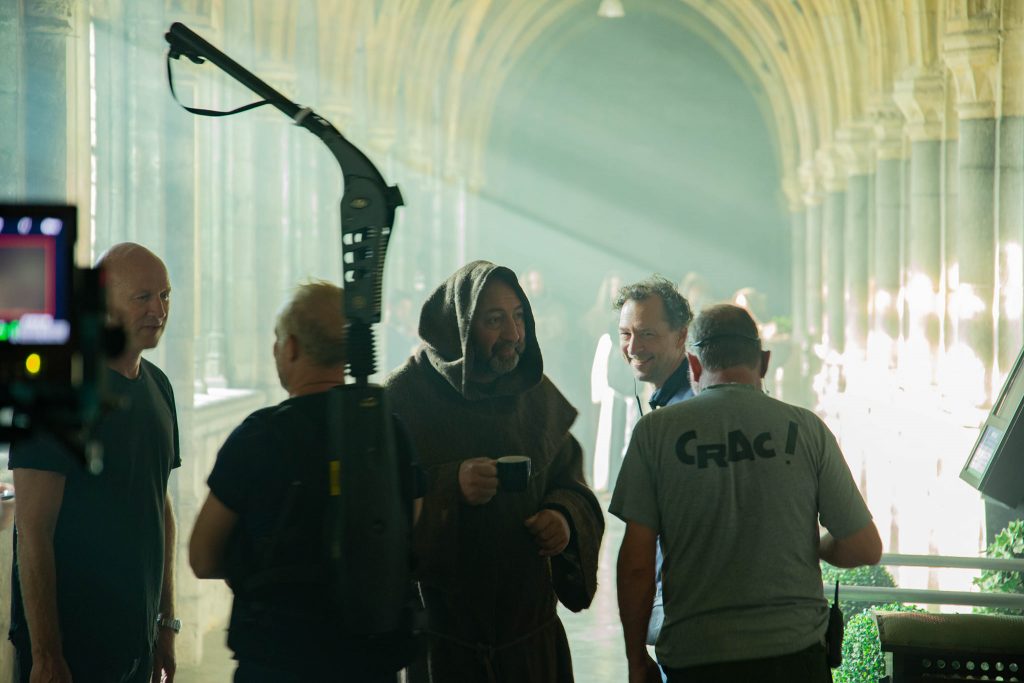 Kad Merad en tournage à la cathédrale de Liège
