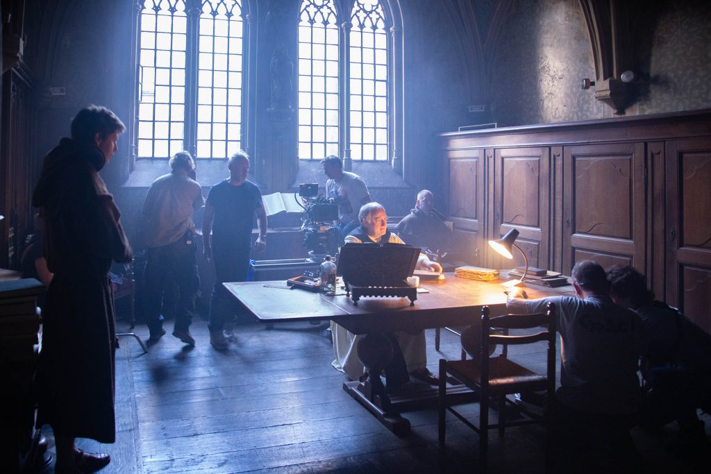 Kad Merad en tournage à la cathédrale de Liège