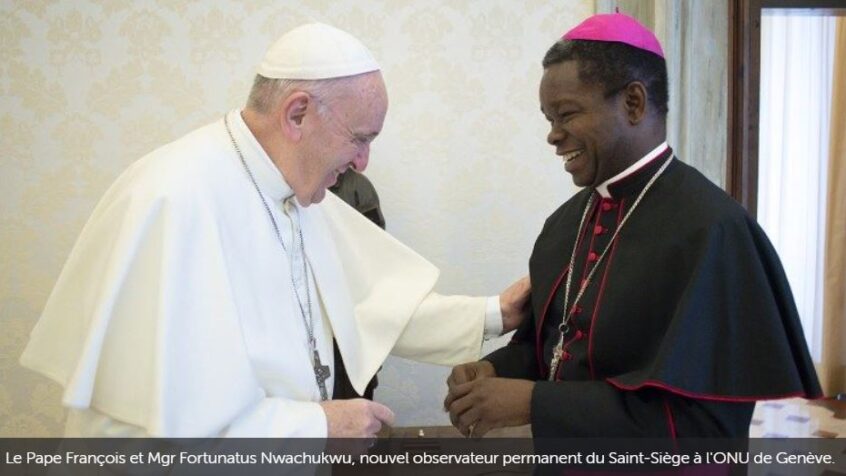 François nomme un nouvel observateur permanent du Saint-Siège à l’ONU de Genève