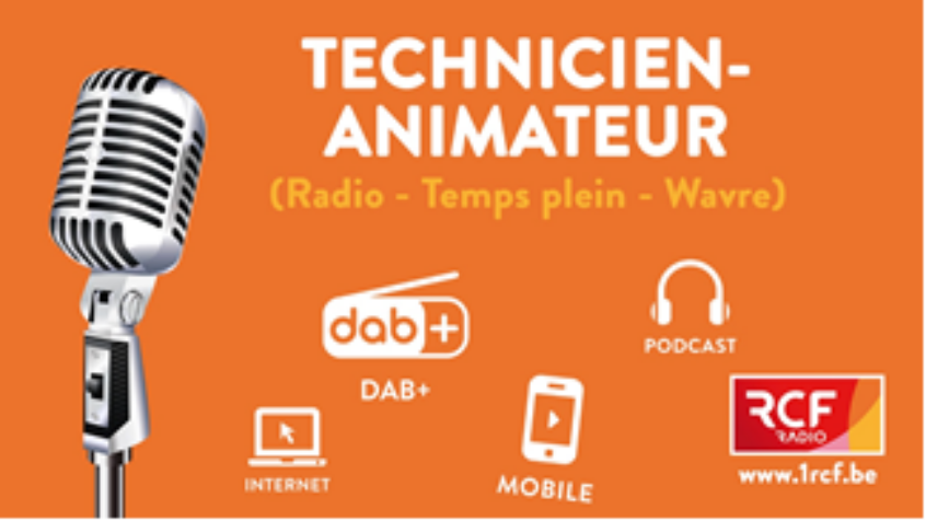 1RCF recrute un technicien-animateur temps plein