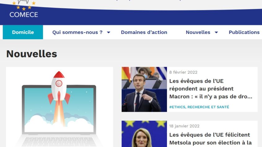 Un nouveau site pour la COMECE