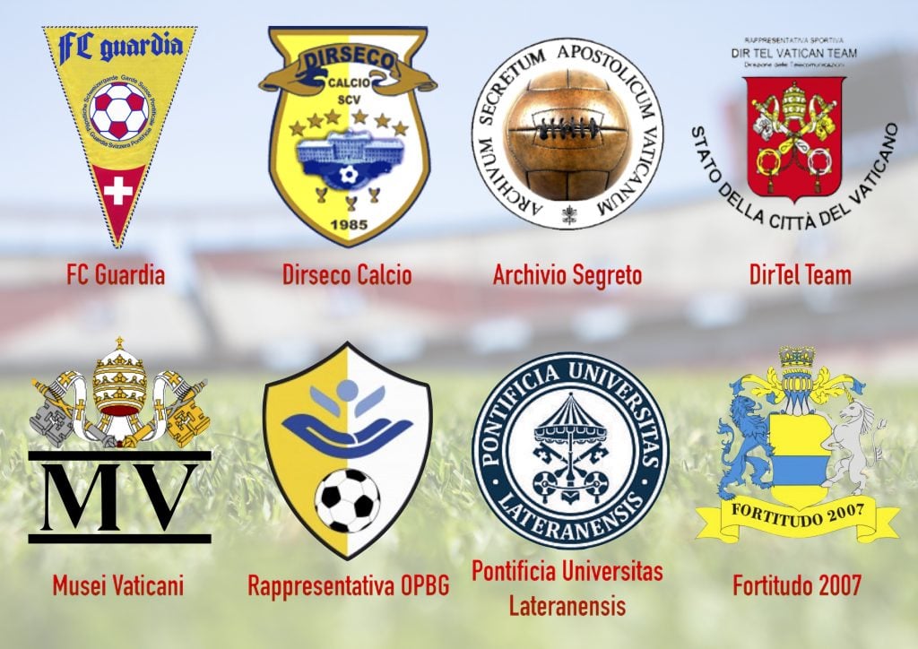 Clubs de foot du Vatican, Football Clubs Vatican, Musei Vaticani, Fc Guardia, Dirseco, Calcio, Rappresentativa OPBG, Vaticani Calcio