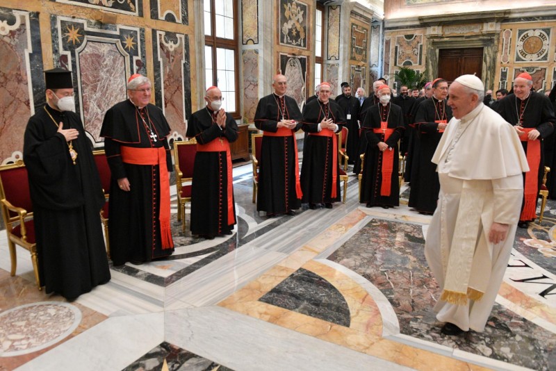 Le pape et les participants de la plénière de la Congrégation