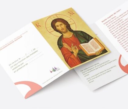 Sacrement des malades : carte-souvenir