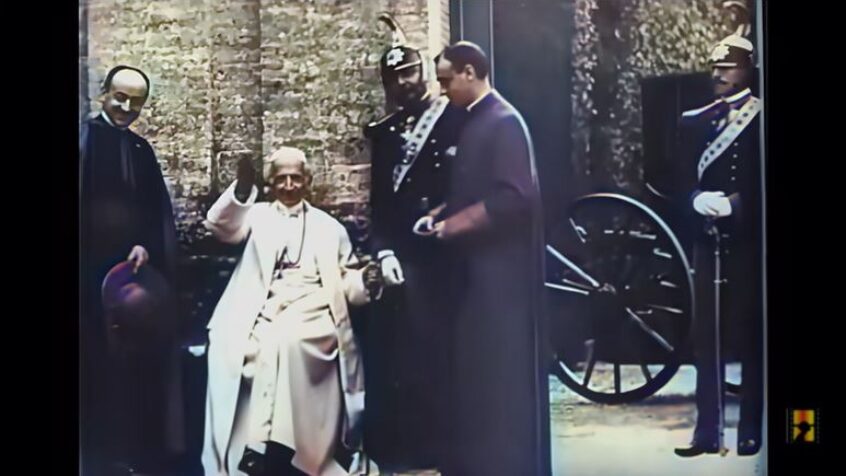 Découvrez Léon XIII en archives filmées et colorisées