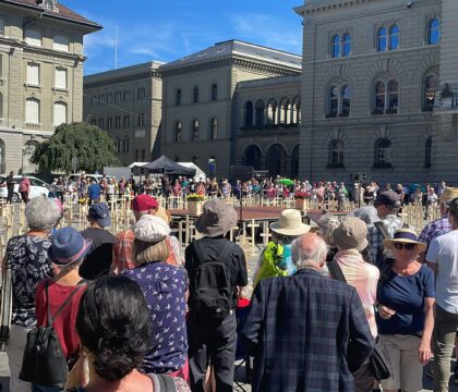 Manifestation à Berne pour dénoncer la persécution des chrétiens