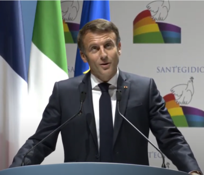 Emmanuel Macron a pris la parole à la rencontre de Sant&#8217;Egidio