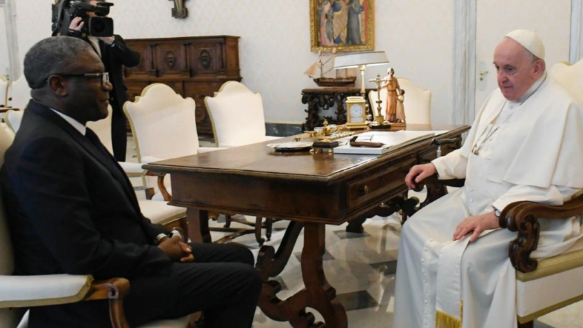 Le docteur Mukwege a été reçu par le pape François