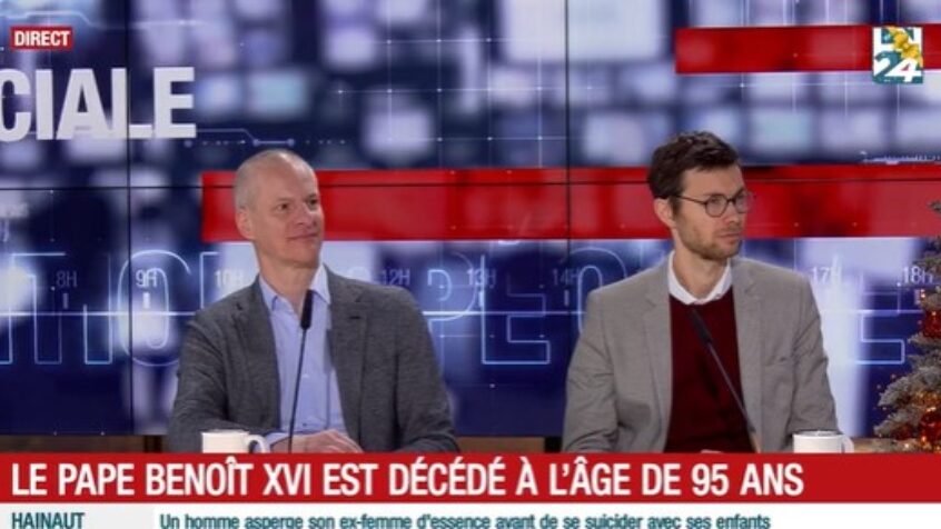 Décès de Benoît XVI : émission sur LN 24, avec deux journalistes de CathoBel
