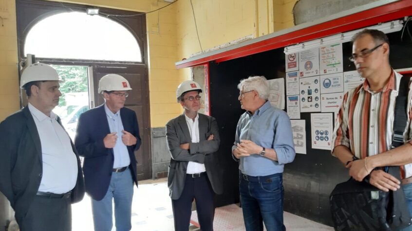 Visite du chantier de Rafaël par le Bourgmestre d&rsquo;Anderlecht