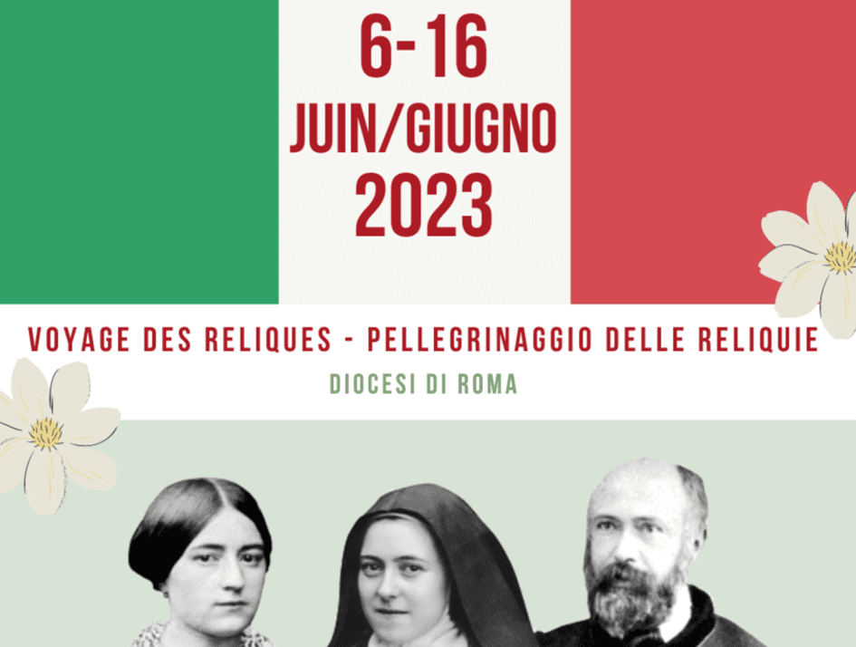Voyage des reliques de la famille Martin à Rome
