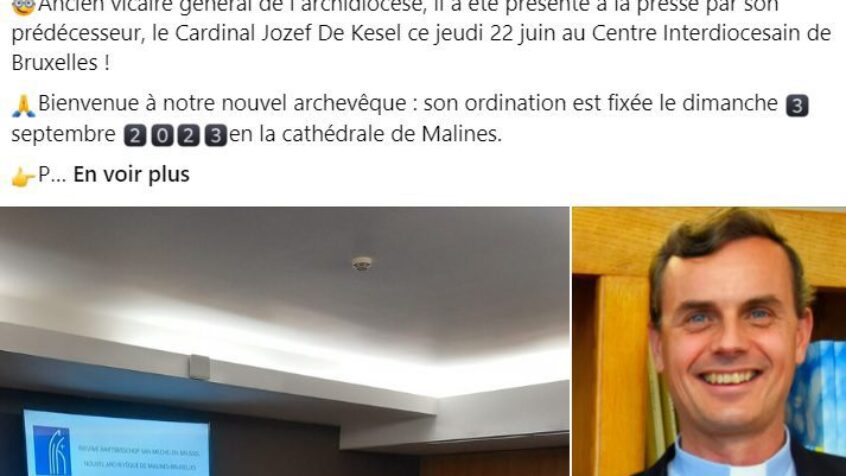 Les diocèses accueillent avec « joie » la nomination du nouvel archevêque