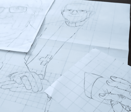 Qui est le jeune artiste chargé de réaliser le portrait officiel de Mgr Warin?
