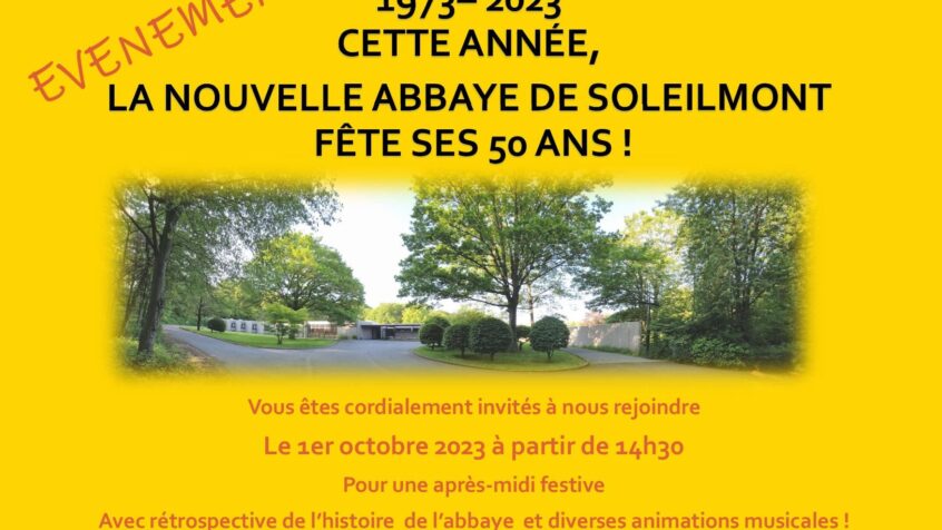 L&rsquo;abbaye de Soleilmont fête 50 ans de présence dans ses murs