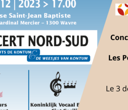 Concours : Gagnez 5&#215;2 places pour le concert Nord-Sud organisé par l&#8217;ASBL les petits bouts de Kontum (Clôturé)