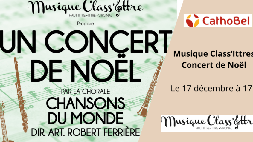 Concours : Gagnez 5×2 places pour le concert de Noël de Musique Class&rsquo;Ittre (Clôturé)