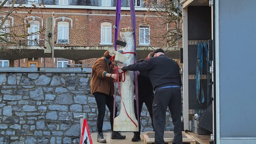 Notre-Dame de Beauraing a quitté le Jardin des apparitions pour être restaurée