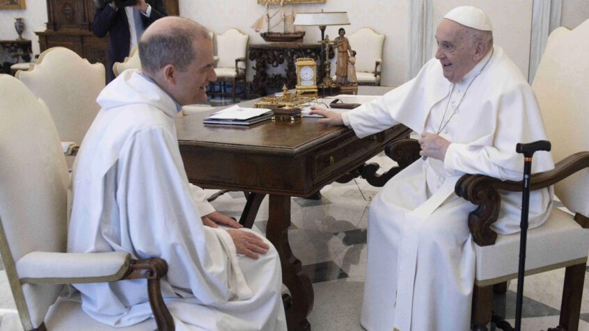 Première rencontre entre le pape François et frère Matthew depuis sa désignation à la tête de Taizé