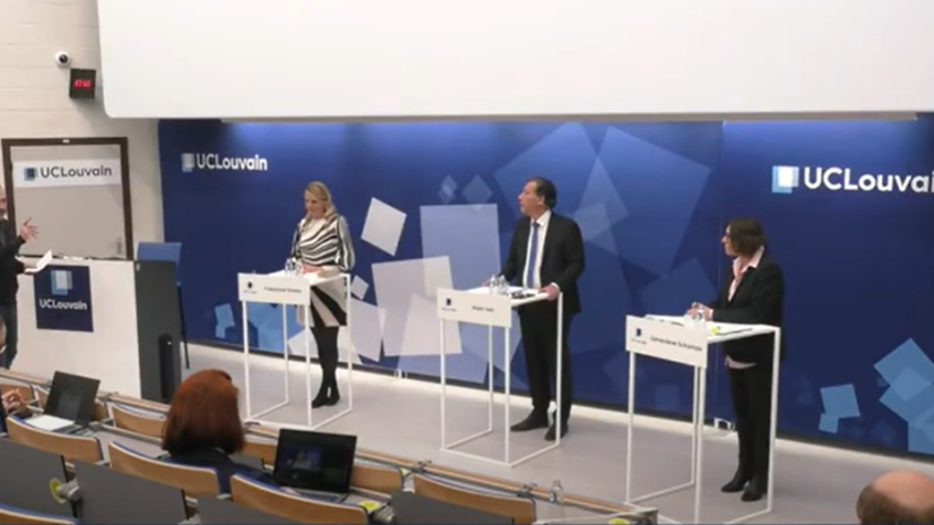 « C&rsquo;est l&rsquo;une des questions qui a le plus divisé »: les candidats au rectorat de l&rsquo;UCLouvain s&rsquo;expriment sur le maintien du « C »