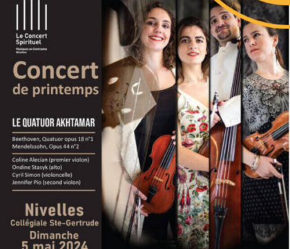 Concours : Gagnez 5&#215;2 places pour le Concert Spirituel de Nivelles