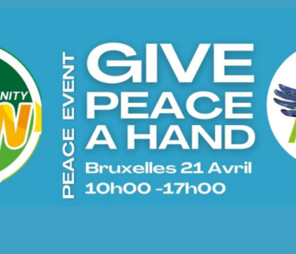 Give Peace a Hand : le grand évènement pour la paix organisé ce dimanche à Bruxelles
