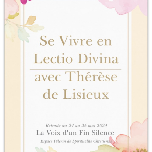 Se Vivre en Lectio Divina avec Thérèse de Lisieux