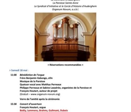 Festival d&#8217;orgue &#8211; Auderghem/Sainte-Anne